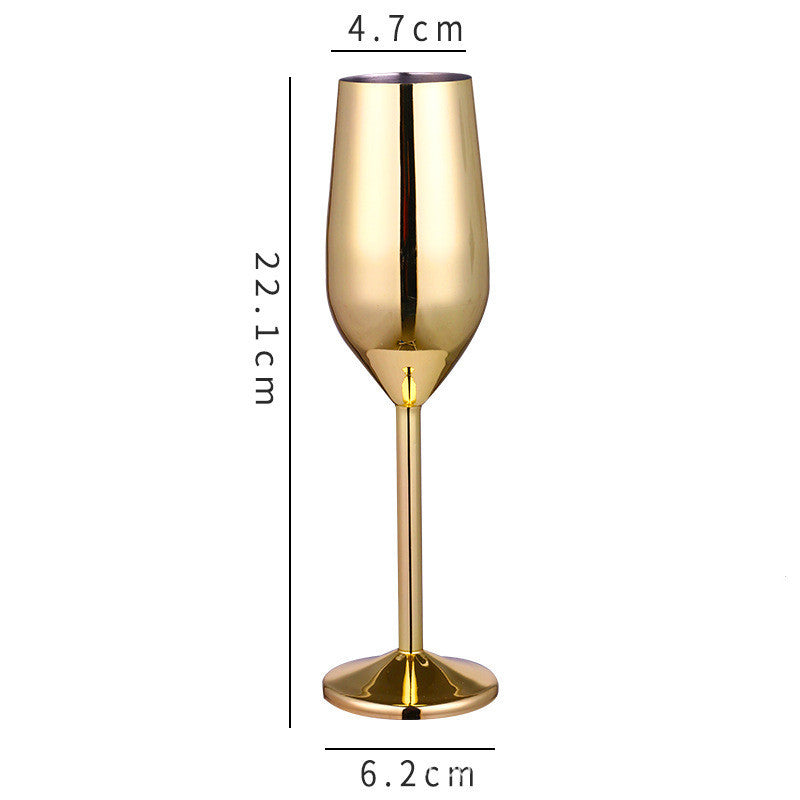 Stainless Steel Champagne Glass.