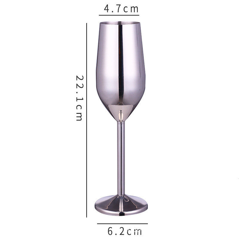 Stainless Steel Champagne Glass.