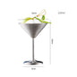 Stainless Steel Cocktail Martini Glass